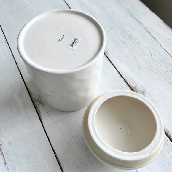 RARE Rae Dunn Ceramic GOOD DOG Canister Treat Jar Crown Lid Bone Magenta Rea Ray - Picture 5 of 9